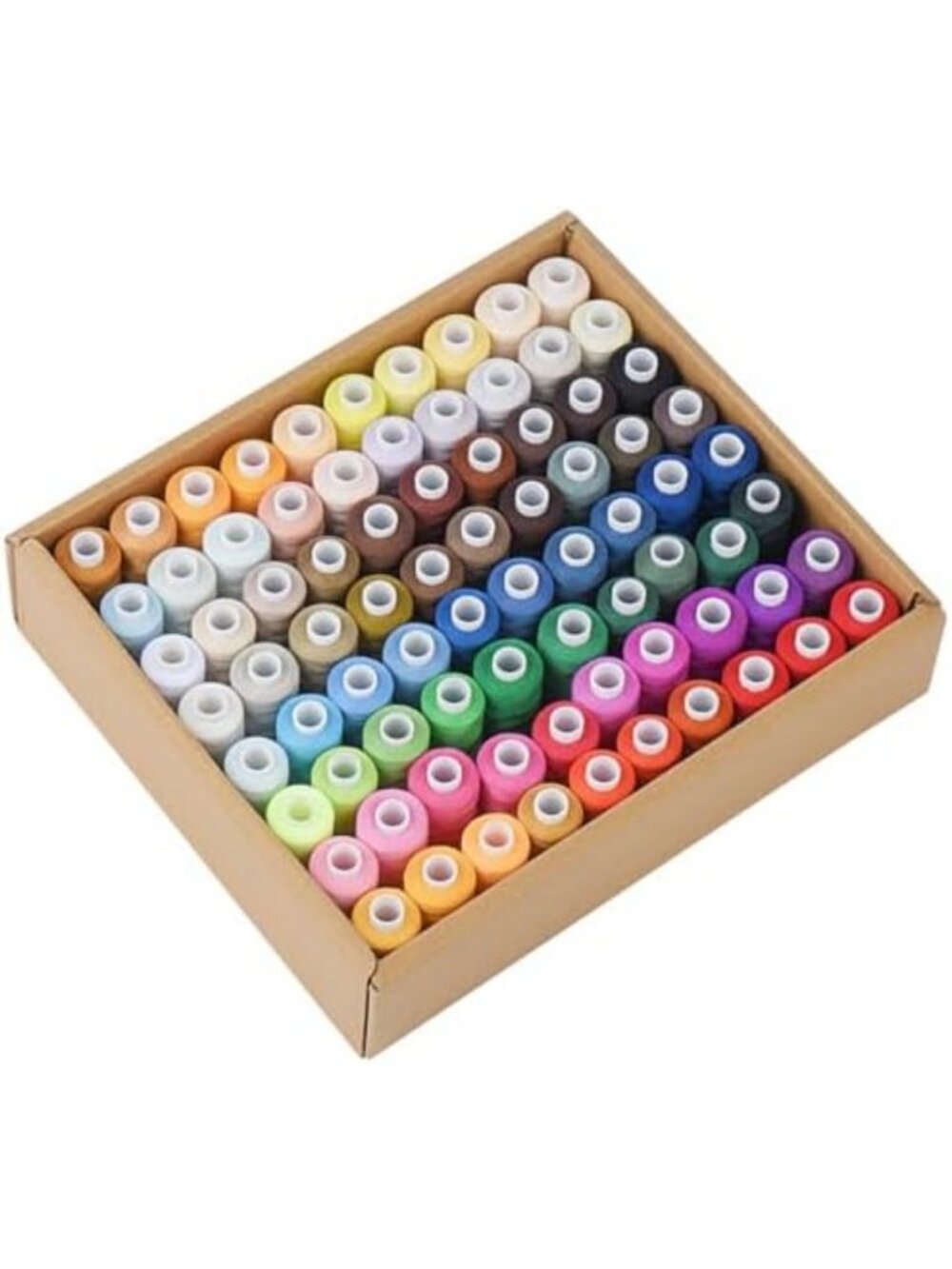 80 Spools Assorted Colors Sewing Thread - 400 Yards Polyester for Machine & Hand - Picture 6 of 6